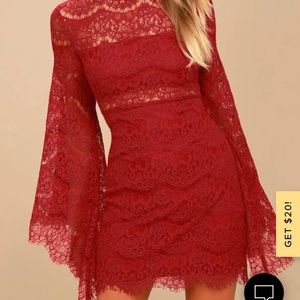 Witchy Woman Red lace dress😍❣️‼️